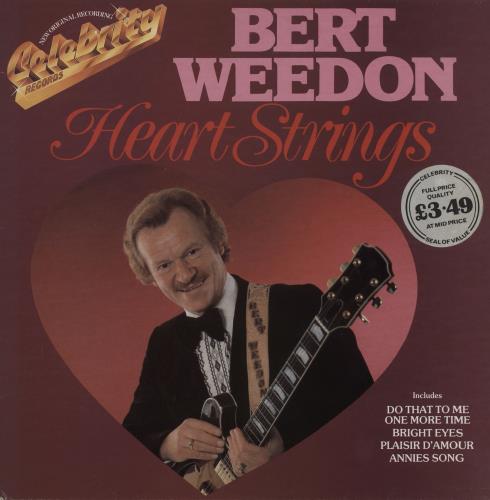 Bert Weedon Heart Strings vinyl LP album (LP record) UK B/WLPHE758914