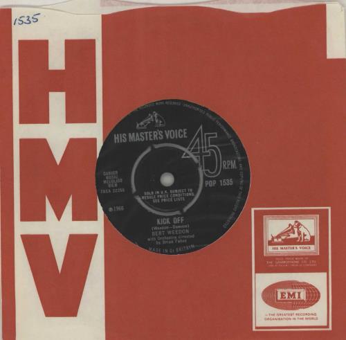 Bert Weedon Kick Off 7" vinyl single (7 inch record / 45) UK B/W07KI476657
