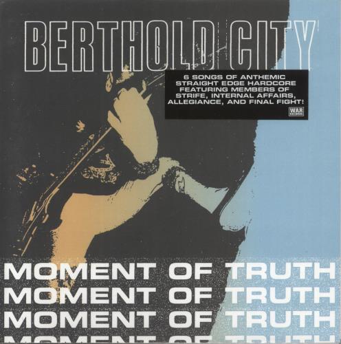 Berthold City Moment Of Truth EP 7" vinyl single (7 inch record / 45) US 6F307MO866352