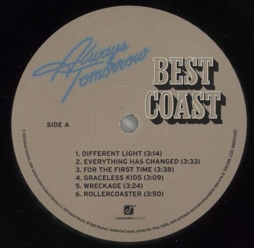 Best Coast Always Tomorrow vinyl LP album (LP record) UK B8SLPAL866672