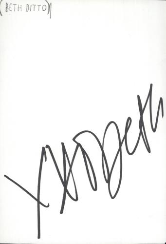 Beth Ditto Autograph memorabilia UK B85MMAU715599