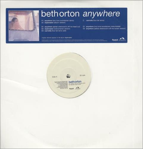 Beth Orton Anywhere 12" vinyl single (12 inch record / Maxi-single) US BET12AN226479