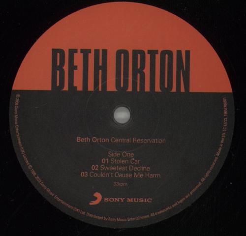Beth Orton Central Reservation - Black Vinyl 2-LP vinyl record set (Double LP Album) UK BET2LCE877739