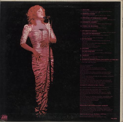 Bette Midler Bette Midler vinyl LP album (LP record) Japanese BMILPBE873494