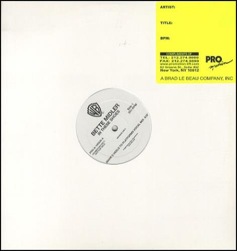 Bette Midler In These Shoes 12" vinyl single (12 inch record / Maxi-single) US BMI12IN228110
