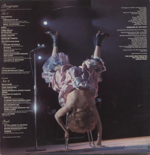 Bette Midler Live At Last 2-LP vinyl record set (Double LP Album) UK BMI2LLI296696
