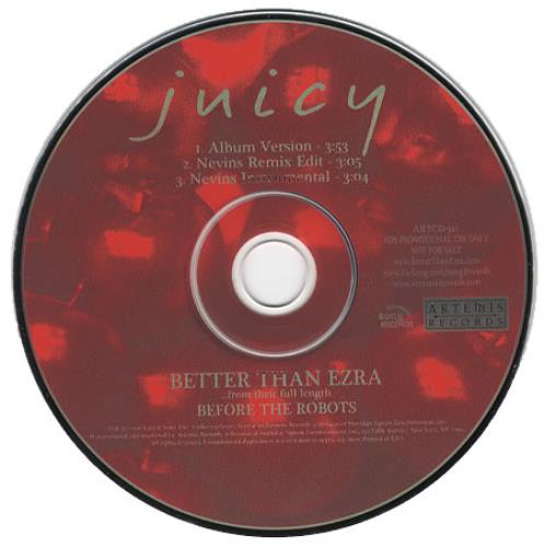 Better Than Ezra Juicy CD single (CD5 / 5") US EZRC5JU381209