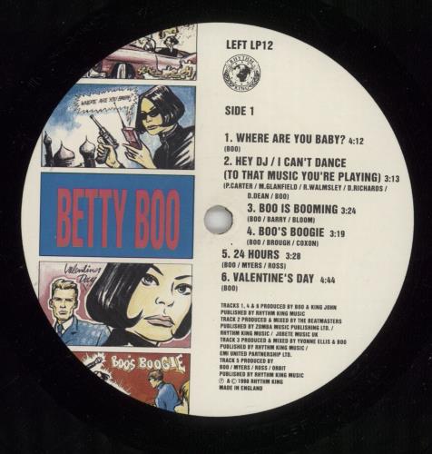 Betty Boo Boomania vinyl LP album (LP record) UK BOOLPBO526164