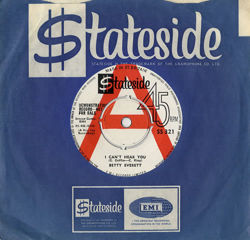 Betty Everett I Can't Hear You 7" vinyl single (7 inch record / 45) UK 1BE07IC478754