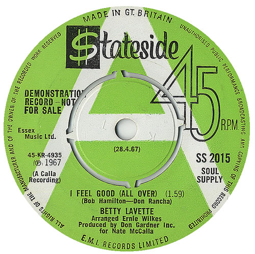 Bettye LaVette I Feel Good (All Over) 7" vinyl single (7 inch record / 45) UK 1BL07IF455931