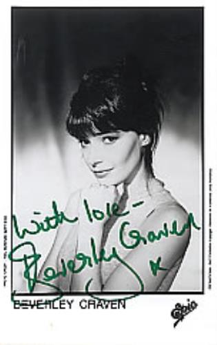 Beverley Craven Autographed Publicity Photograph photograph UK BCRPHAU260828