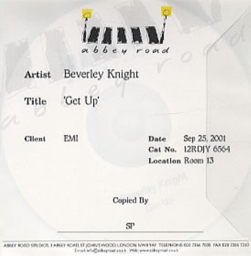 Beverley Knight Get Up CD-R acetate UK BKICRGE316782