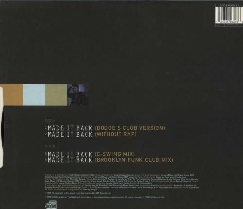 Beverley Knight Made It Back 12" vinyl single (12 inch record / Maxi-single) UK BKI12MA711260