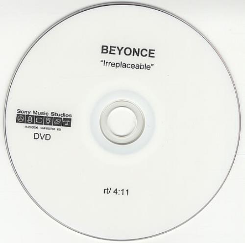 Beyonc� Irreplaceable promo DVD-R US BYKDRIR390921