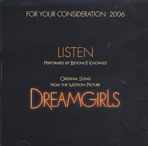 Beyonc� Listen - For Your Consideration 'Dreamgirls' CD single (CD5 / 5") US BYKC5LI400043
