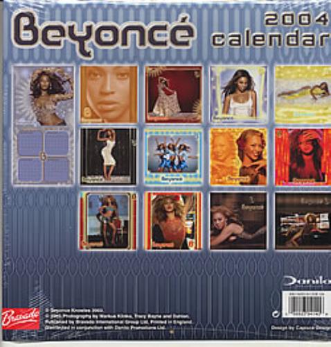 Beyonc� Official Calendar 2004 calendar UK BYKCAOF266042