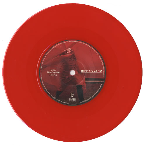 Biffy Clyro The Captain - Red Vinyl 7" vinyl single (7 inch record / 45) UK B.Y07TH487842