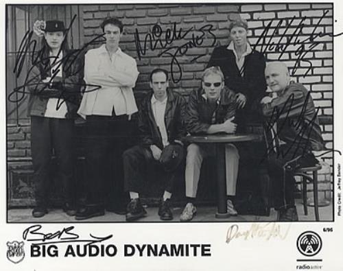 Big Audio Dynamite Autographed Publicity Photograph photograph US BADPHAU324318