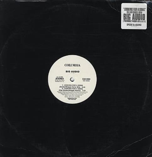 Big Audio Dynamite Looking For A Song 12" vinyl single (12 inch record / Maxi-single) US BAD12LO46142