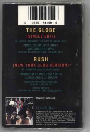 Big Audio Dynamite The Globe cassette single US BADCSTH335434
