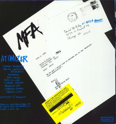 Big Black Atomizer vinyl LP album (LP record) US BACLPAT808533