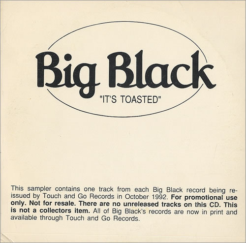 Big Black It's Toasted CD album (CDLP) Canadian BACCDIT479768