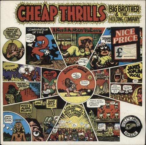Big Brother & The Holding Company Cheap Thrills - Stickered Sleeve vinyl LP album (LP record) UK BB&LPCH731767