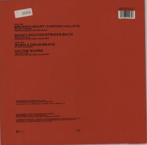 Big Country Broken Heart (Thirteen Valleys) + Poster 12" vinyl single (12 inch record / Maxi-single) UK BIG12BR484970