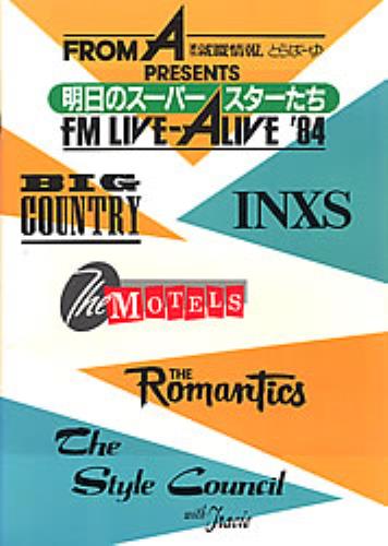 Big Country FM Live - Alive '84 tour programme Japanese BIGTRFM277232