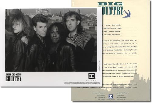 Big Country Peace In Our Time media press pack US BIGPPPE388641