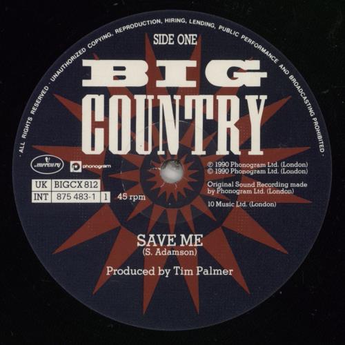 Big Country Save Me - Gatefold 12" vinyl single (12 inch record / Maxi-single) UK BIG12SA24131