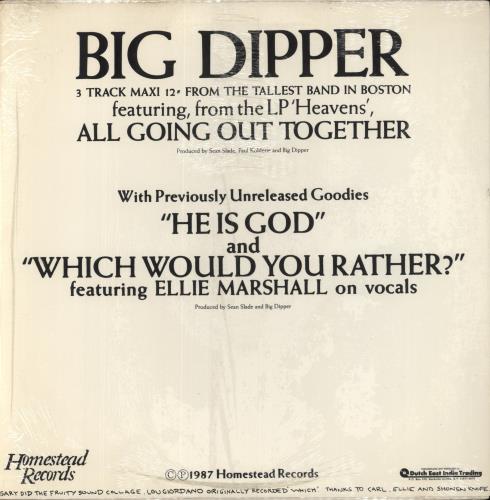 Big Dipper All Going Out Together 12" vinyl single (12 inch record / Maxi-single) US B7I12AL524437