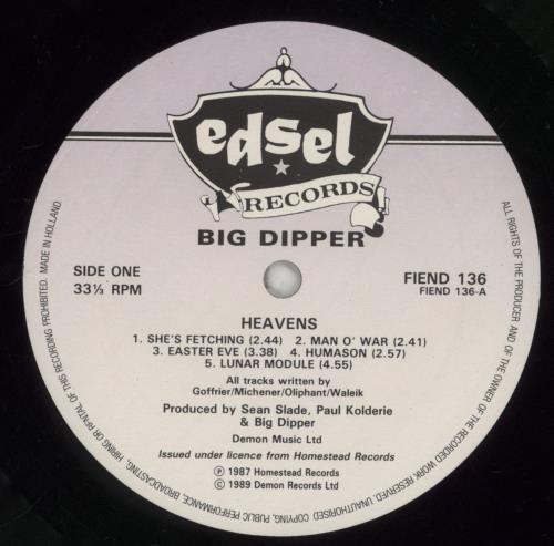 Big Dipper Heavens vinyl LP album (LP record) UK B7ILPHE863066