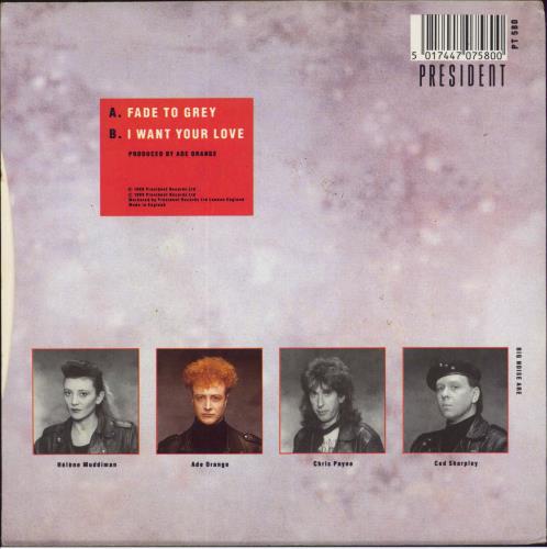 Big Noise Fade To Grey 7" vinyl single (7 inch record / 45) UK 44H07FA801254