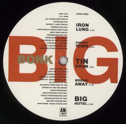 Big Pig Bonk vinyl LP album (LP record) UK E6KLPBO594808