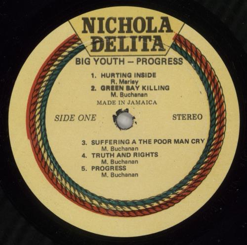 Big Youth Progress vinyl LP album (LP record) Jamaican BY6LPPR872310