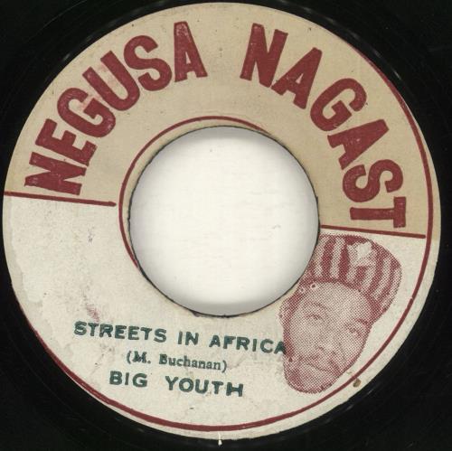 Big Youth Streets In Africa 7" vinyl single (7 inch record / 45) Jamaican BY607ST716096