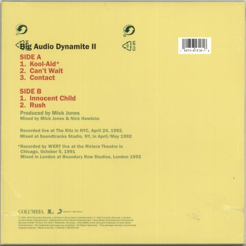 Big Audio Dynamite On The Road Live '92 RSD18 Sealed UK 12" vinyl