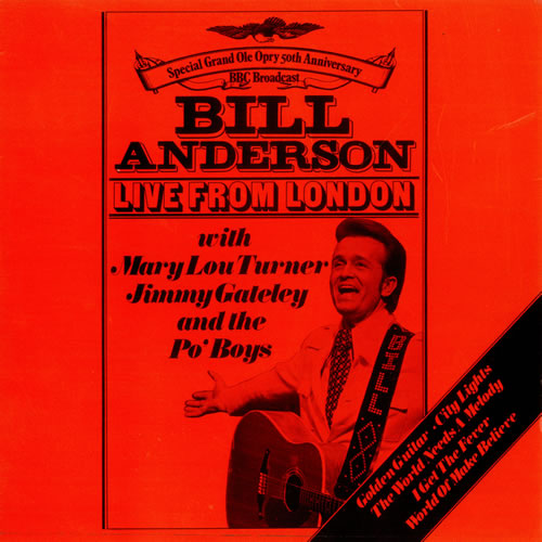 Bill Anderson Live From London vinyl LP album (LP record) UK B1LLPLI490304