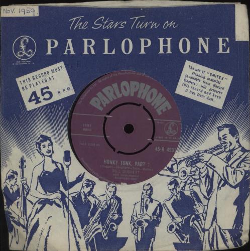 Bill Doggett Honky Tonk 7" vinyl single (7 inch record / 45) UK BTJ07HO677670