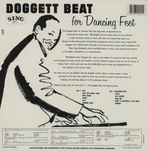 Bill Doggett The Doggett Beat For Happy Feet vinyl LP album (LP record) Danish BTJLPTH754441