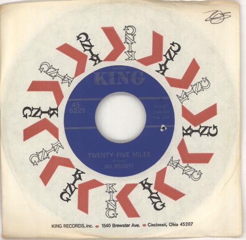 Bill Doggett Twenty Five Miles 7" vinyl single (7 inch record / 45) US BTJ07TW712022