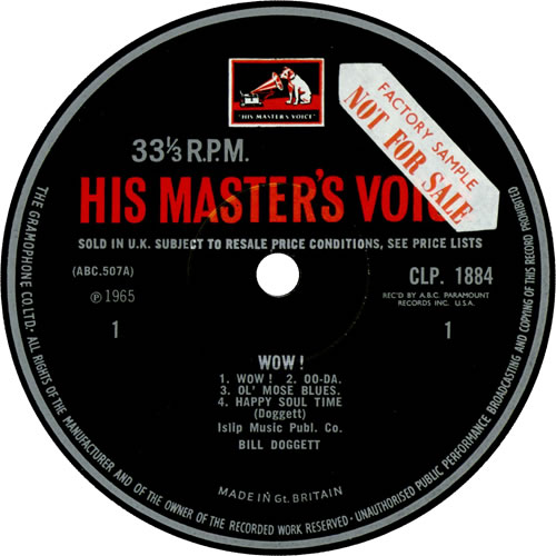 Bill Doggett Wow! vinyl LP album (LP record) UK BTJLPWO459968