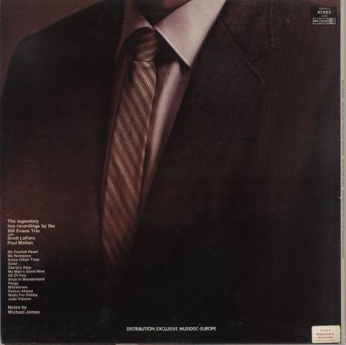 Bill Evans (Piano) The Village Vanguard Sessions 2-LP vinyl record set (Double LP Album) French BLV2LTH734571