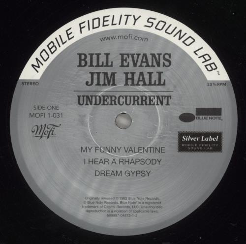 Bill Evans (Piano) Undercurrent - Silver Label Series vinyl LP album (LP record) US BLVLPUN879602