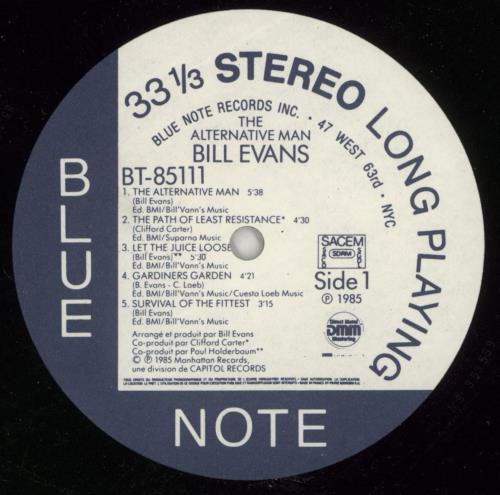 Bill Evans (Sax) The Alternative Man - Shrink vinyl LP album (LP record) French B1SLPTH869074