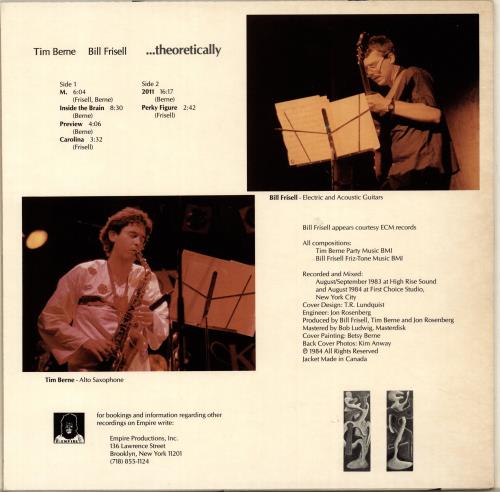 Bill Frisell ...Theoretically vinyl LP album (LP record) US IRFLPTH704756