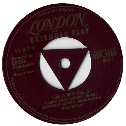 Bill Haley & The Comets Live It Up! Part 3 EP 7" vinyl single (7 inch record / 45) UK BHY07LI548952