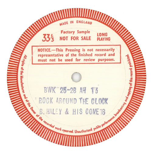 Bill Haley & The Comets Rock Around The Clock - Test Pressing vinyl LP album (LP record) UK BHYLPRO512156