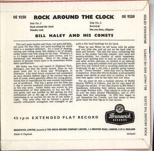 Bill Haley & The Comets Rock Around The Clock EP - 56/10 7" vinyl single (7 inch record / 45) UK BHY07RO547916
